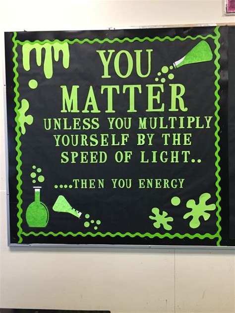 Science bulletin board | Science classroom decorations, Chemistry ...