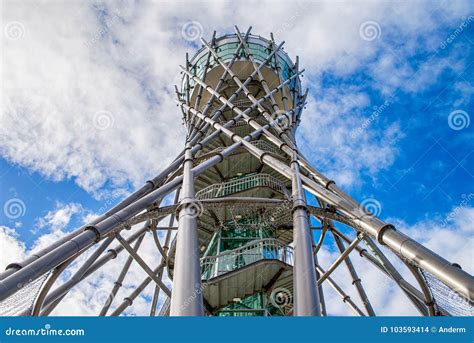 Lookout tower in Lendava editorial stock image. Image of building ...