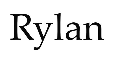 How to Pronounce Rylan - YouTube