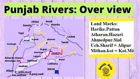 Punjab RIVERS - overview :major tributories o f River Indus | Sindhu ...