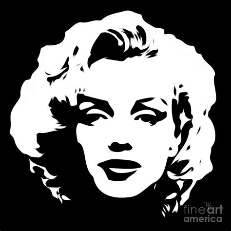 Marilyn Monroe - Black And White - Pop Art Digital Art by William ...