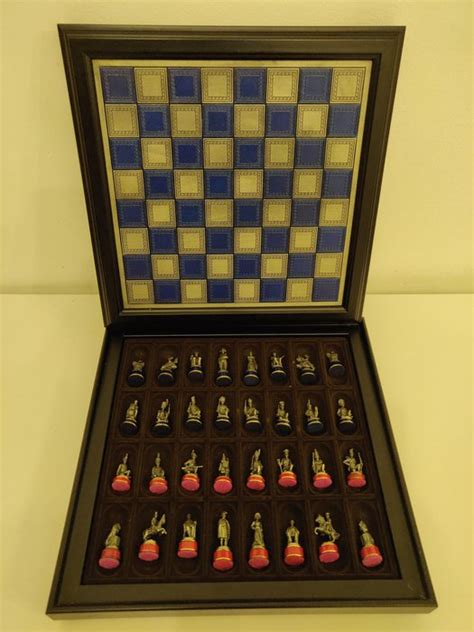 Franklin Mint - Chess set - Pewter - Catawiki