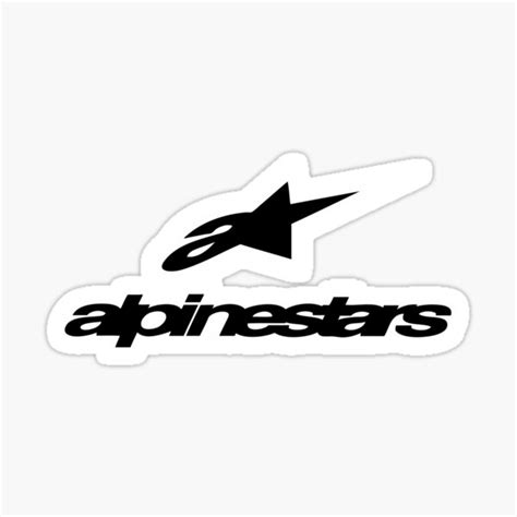 "white alpinestars logo" Sticker for Sale by arnoldfrans1 | Redbubble