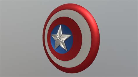 Captain America - Shield v2 - Download Free 3D model by Veysel Gök (@veysel.gok.vg) [fa47fc1 ...