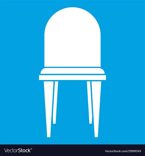 Chair icon white Royalty Free Vector Image - VectorStock