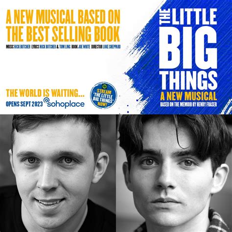 THE LITTLE BIG THINGS – A NEW MUSICAL – WORLD PREMIERE ANNOUNCED FOR @SOHOPLACE – STARRING ED ...