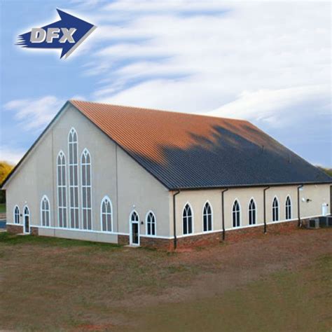 China BS Standard Prefab Church/Prefabricated Steel Structure Church Buildings with Metal ...