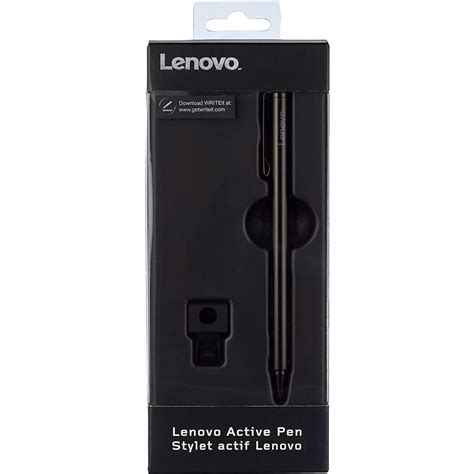 Lenovo Active Capacity Pens for Touchscreen Laptop w/ Holder & 3 Replacement Tips- Black ...