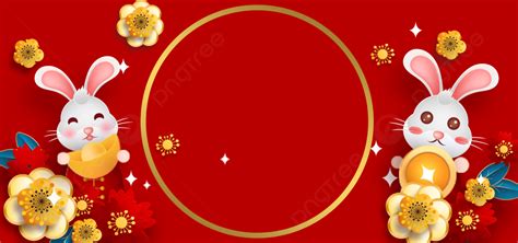 Chinese New Year Spring Festival 2023 Year Of The Rabbit Background ...