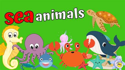 Dive into the Ocean! Meet Amazing Sea Animals | Kids vocabulary - Sea ...