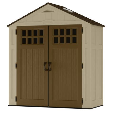 Suncast Everett® 6'x3' Storage Shed for Backyard, 94 cu. ft., Vanilla ...