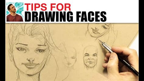 Tips For Drawing Faces - YouTube