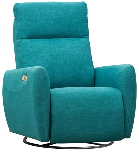 Elran Relaxon Blue Reclining Swivel Rocker Chair | Meubles & Nous