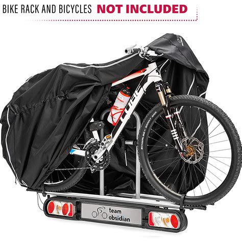 TeamObsidian Bike Cover for Waterproof Outdoor Storage Bicycle Covers for Transport Large ...