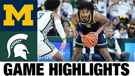 Michigan vs Michigan State | 2023 College Basketball Highlights - Win Big Sports