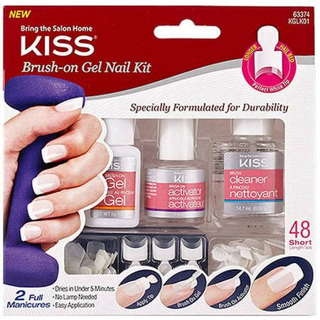 Kiss Brush-on Gel Nail Kit, 51 pc - Walmart.com