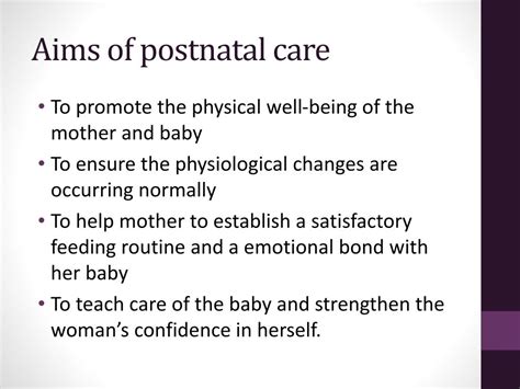 PPT - Antenatal & Postnatal Care and How It Is Delivered PowerPoint Presentation - ID:2051459