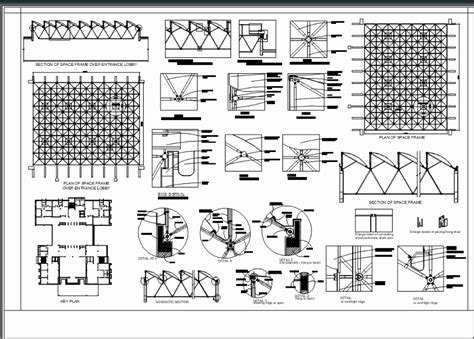 Space frame in AutoCAD | CAD download (875.84 KB) | Bibliocad