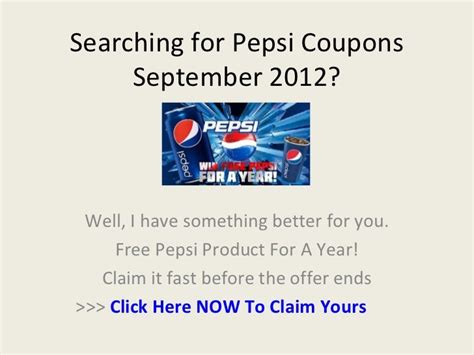 Pepsi Coupons September 2012