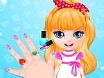 Baby DIY Ombre Nails Game - GirlGames4u.com