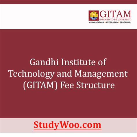 GITAM Fee Structure 2024-25 | Courses, Fees, Payment