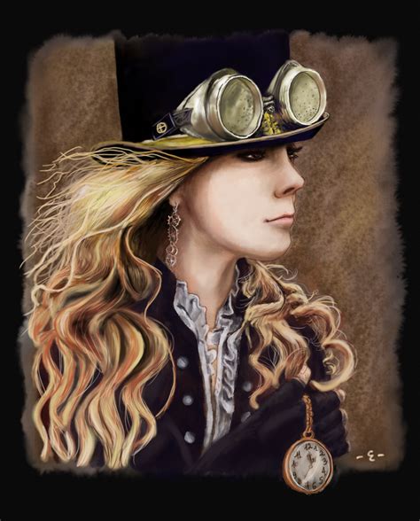 Steampunk lady - digital painting by EpsilonEridani on DeviantArt