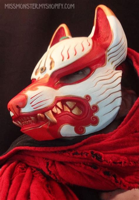 White Kitsune by missmonster on DeviantArt | Kitsune mask, Japanese ...