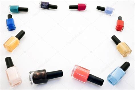 Nail polish frame — Stock Photo © noemosu #78898194