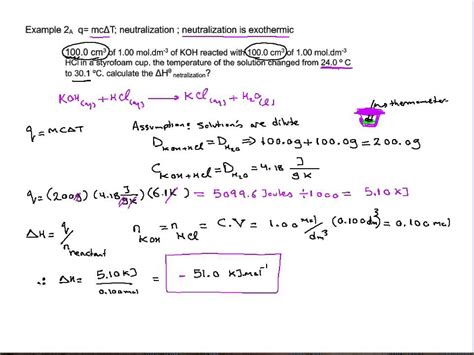 Enthalpy of neutralization - YouTube