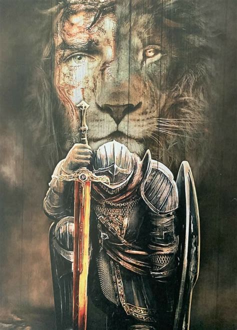 Lion Head Tattoos, God Tattoos, Lion Tattoo, Christian Warrior ...