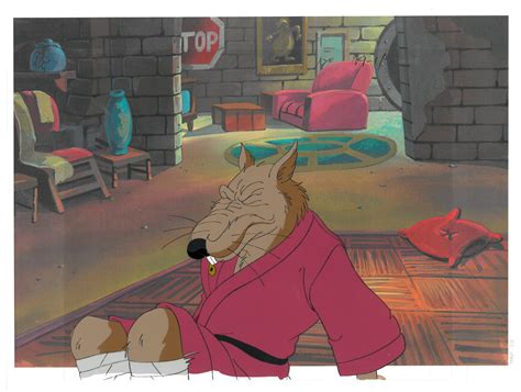 A TMNT Original Production Cel with Splinter - Classic Moments