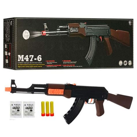 Buy IndusBay® 24 Inches Army AK 47 Toy Gun 2 in 1 Water Crystal and Soft Dart Bullet - PUBG Sub ...