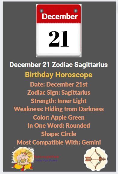 December 21 Sign Sagittarius & Its Birthday Horoscope