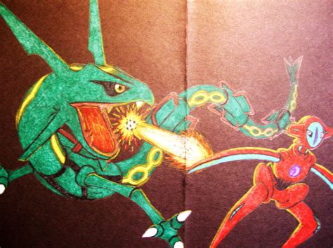 Rayquaza vs. Deoxys by ToaAntan on DeviantArt