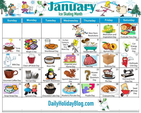 Monthly Holidays Calendars to Upload! - Daily Holiday Blog | Holiday ...