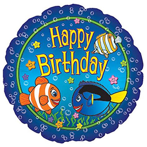 17 inch CTI Big Fish Birthday Foil Balloon - 114361