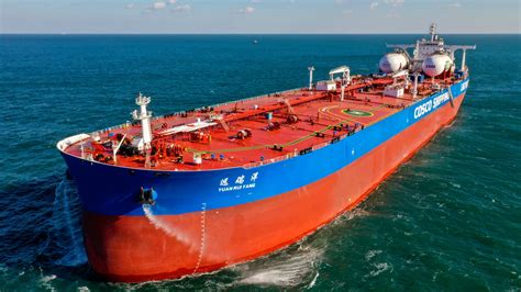 China delivers world's first super-large LNG dual-fuel oil tanker - CGTN