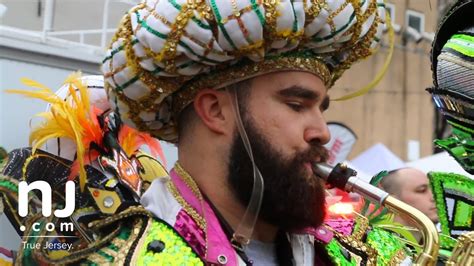 Eagles' center Jason Kelce is back in his Mummers outfit! - YouTube