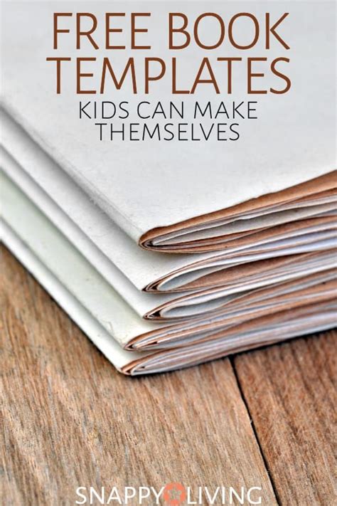 Bookmaking can be a fun craft for kids. These simple free book ...