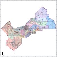 Editable Fresno County Map - Illustrator / PDF | Digital Vector Maps