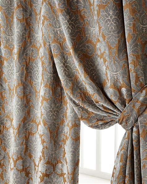 Legacy Two 50"W x 96"L Bella Damask Curtains | Neiman Marcus