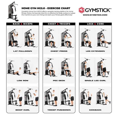 Home Gym Exercises Chart Pdf - Infoupdate.org