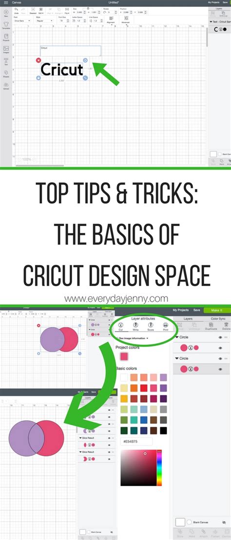 TOP TIPS AND TRICKS: THE BASICS OF CRICUT DESIGN SPACE | EVERYDAY JENNY