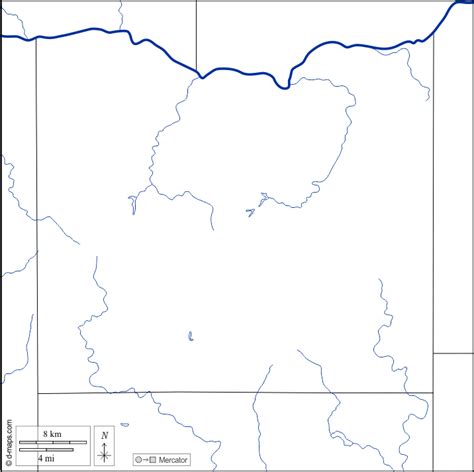 Iowa County free map, free blank map, free outline map, free base map ...