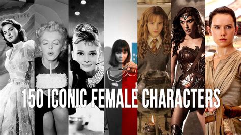 150 ICONIC FEMALE CHARACTERS - YouTube