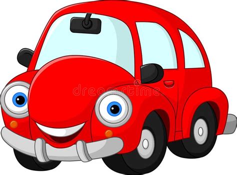 Cartoon funny red car royalty free illustration Cartoons Hd, 4k Photos ...