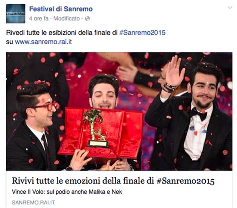 Sanremo 2015, vince Il Volo | CineTivu