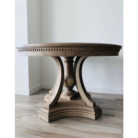 Restoration Hardware Round Dining Table | Chairish