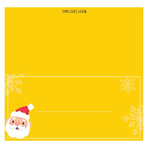 Christmas Name Cards - 11 Free PDF Printables | Printablee