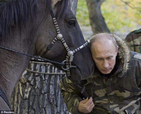 Vladimir Putin the horse whisperer shows his caring side in Siberia ...